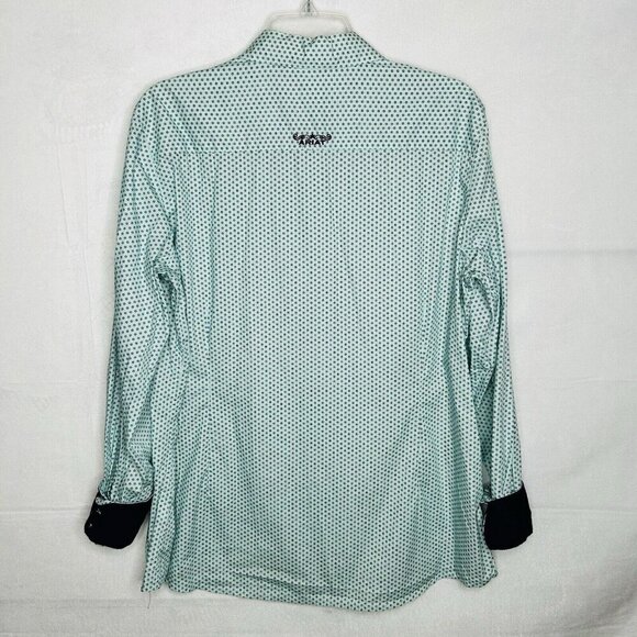 Ariat Real Womens Sz XXL Fitted Long-Sleeved Button-Down Western Shirt Flip Cuff - Picture 7 of 10